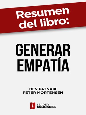 cover image of Resumen del libro "Generar empatía" de Dev Patnaik